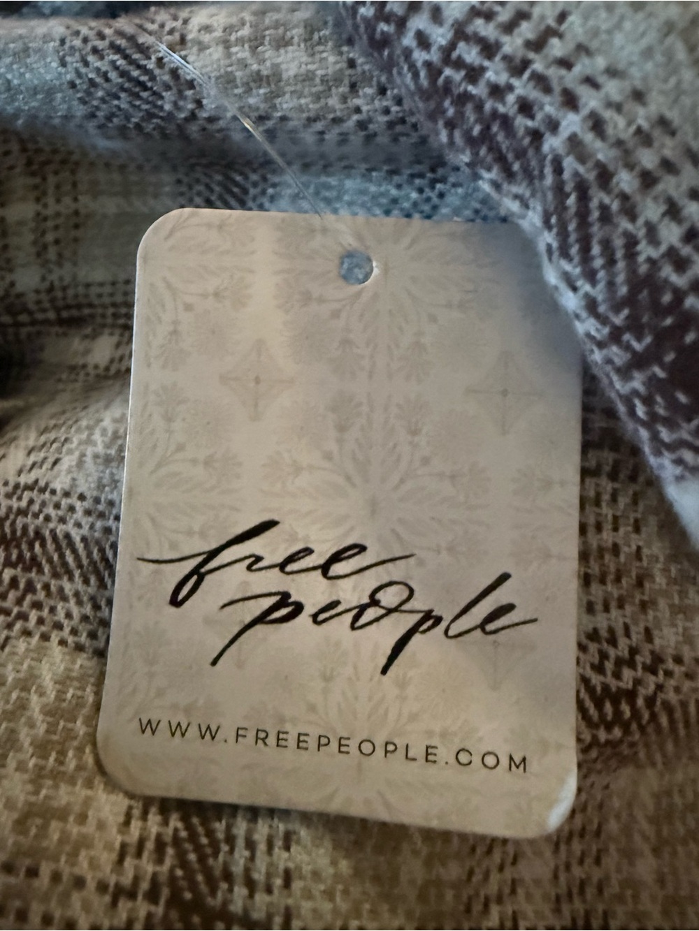 NWT Free People Ashley Plaid Shirt Size Small - Picture 6 of 6